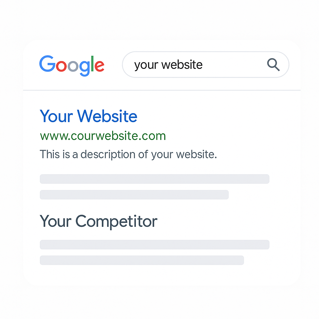 Google organic rankings